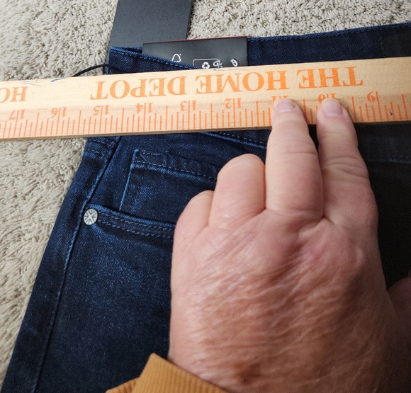 Women's Dark Blue Denim Jeans - Hudson - 8/29" - Picture 13 of 16